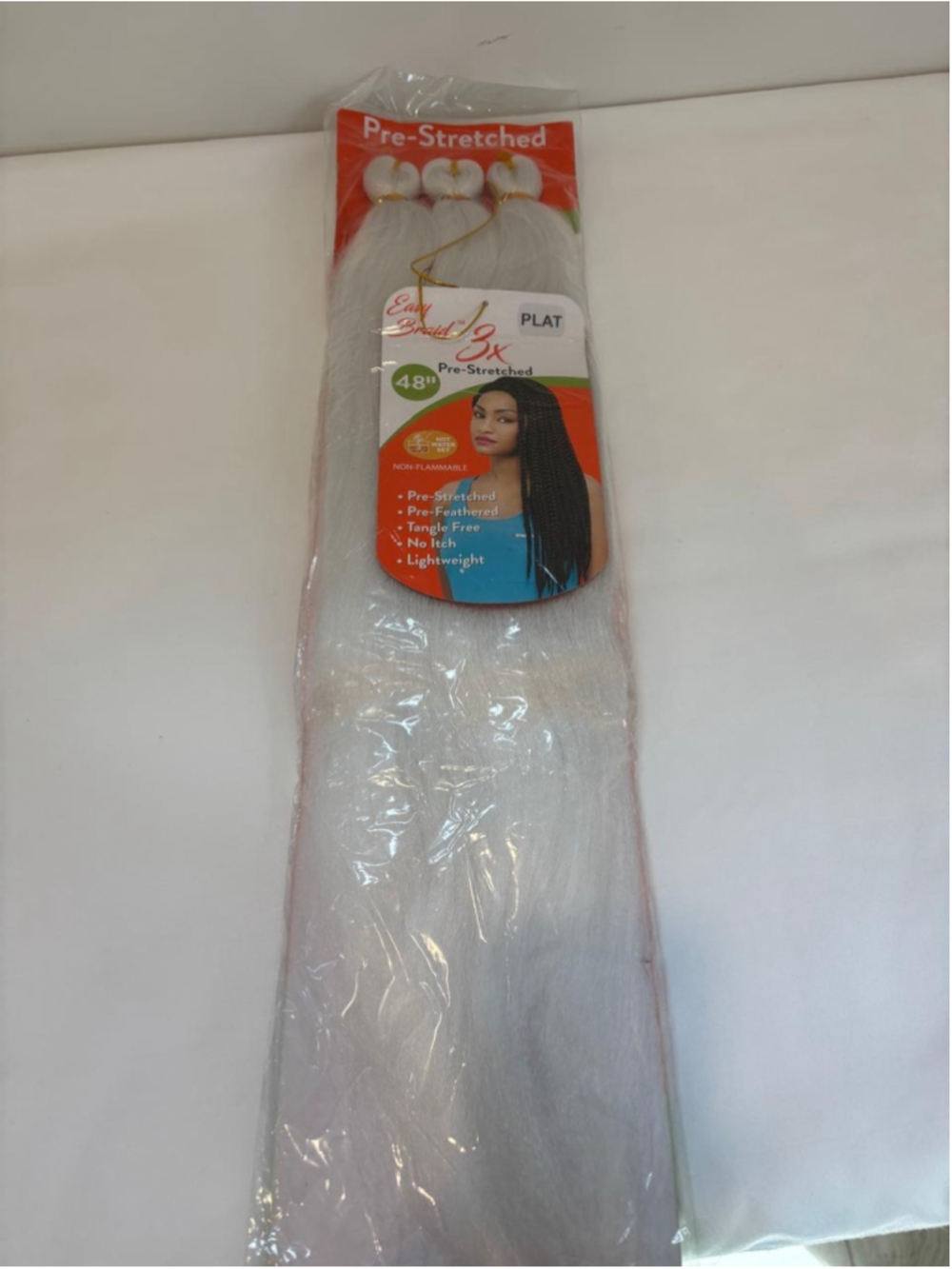 Essence 3X Easy Braid Pre-Stretched 48" Braiding Hair Platinum Blonde PLAT #C160